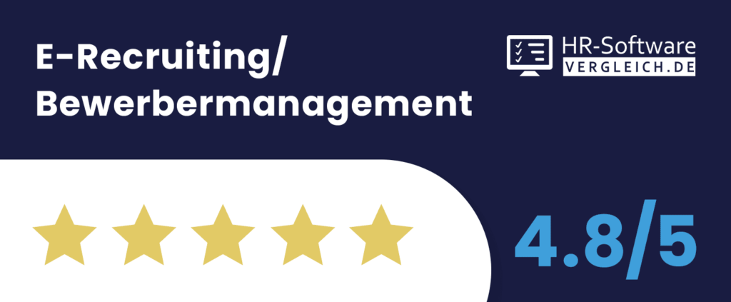 HR Software Vergleich Siegel E-Recruiting Bewerbermanagement fünf Sterne Bewertung d.vinci